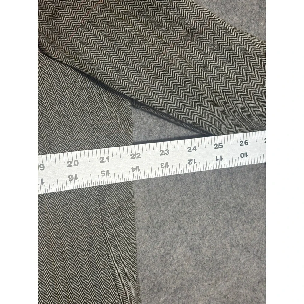 Lauren Ralph Lauren Mens 44R Blazer Grey Herringbone 100% Wool Sport Coat Jacket